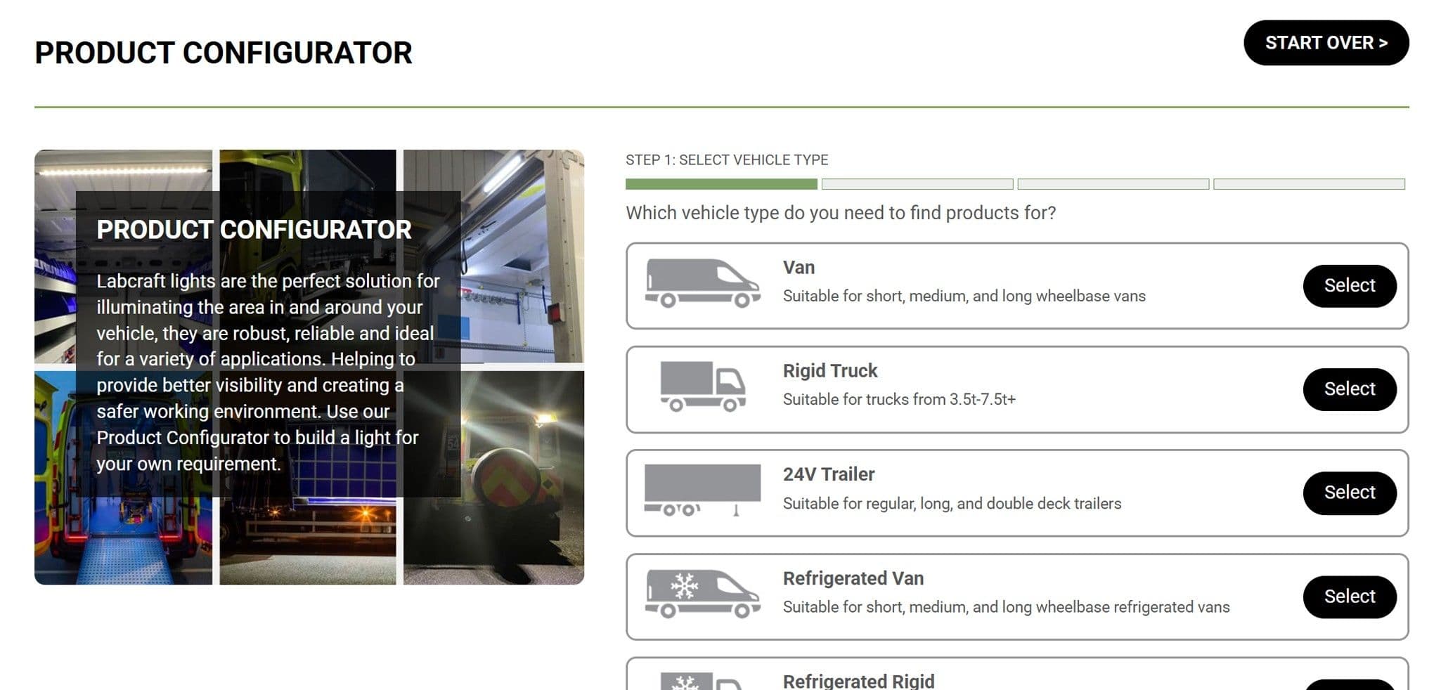 Labcraft launches new website to help operators choose the right lighting for their fleet