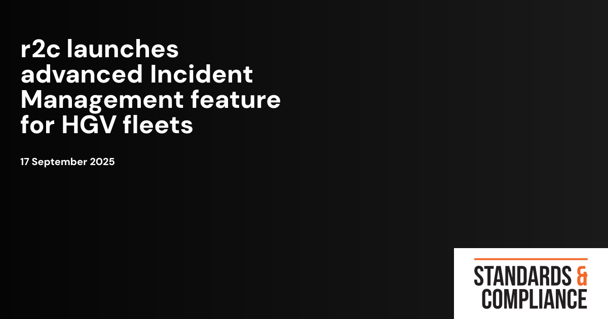 r2c launches advanced Incident Management feature for HGV fleets ...